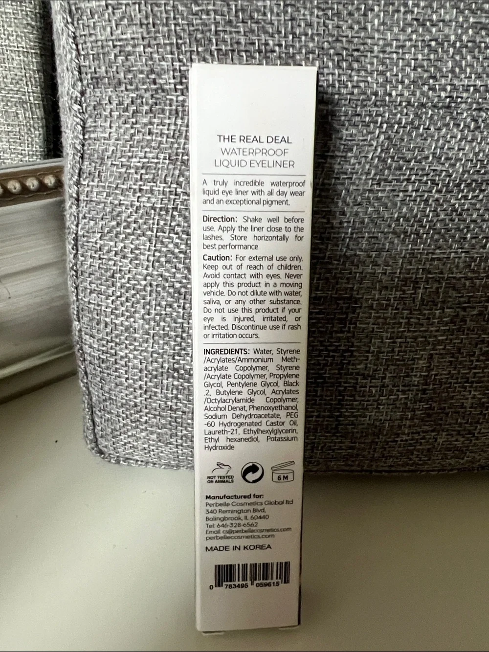Waterproof Liquid Eyeliner — White Packaging (Black Ink)